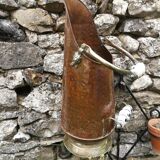 Copper and brass bucket