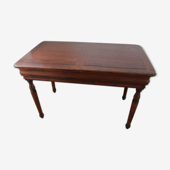 Old desk table, made of chestnut wood