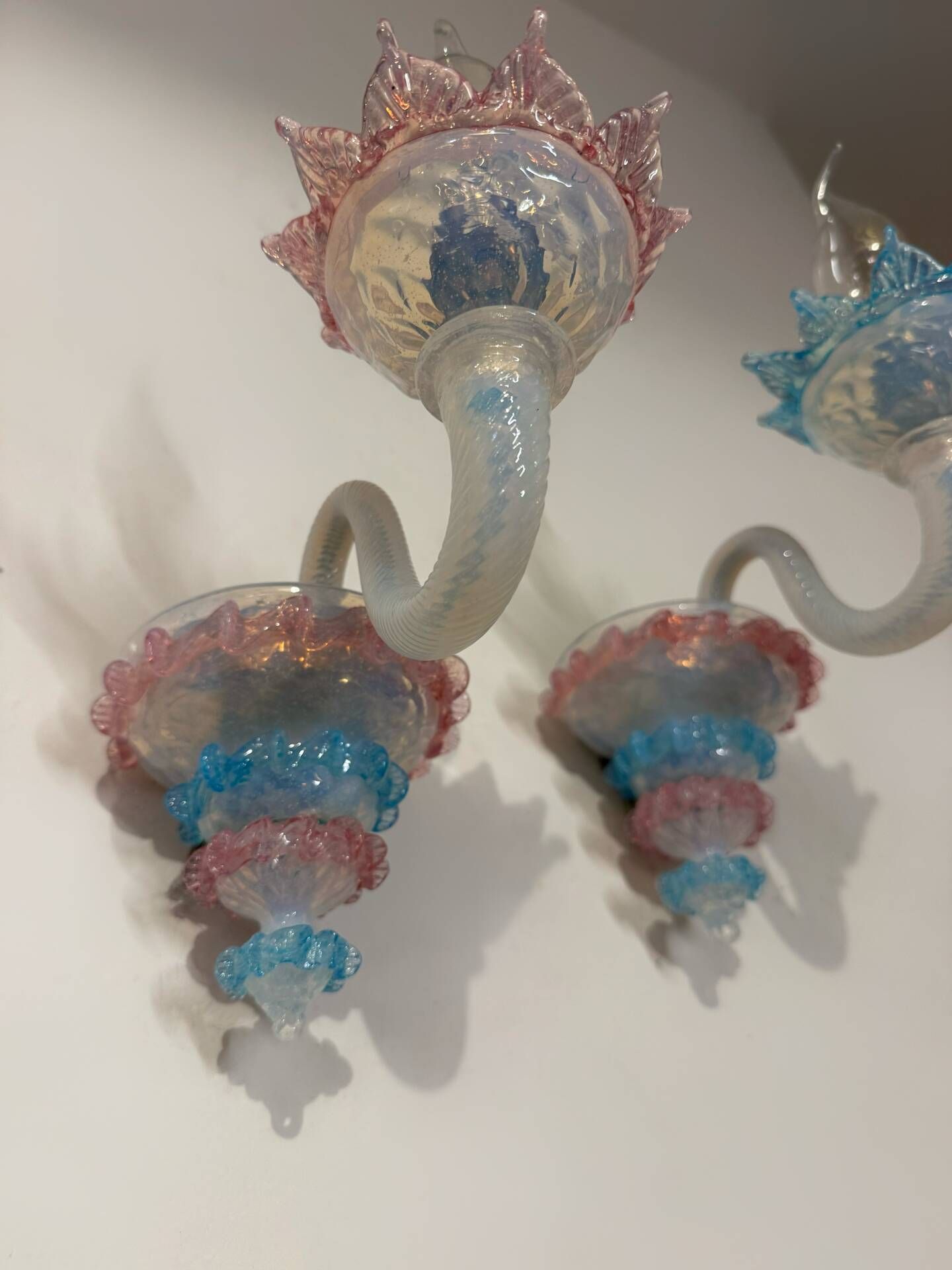 Murano glass wall lights from the 1960s