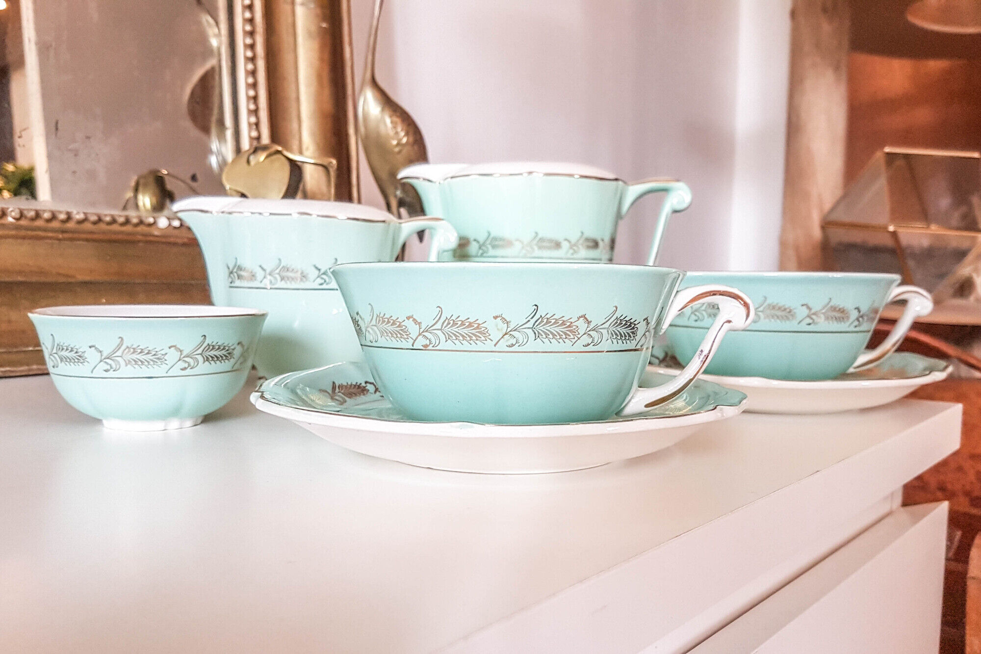 Tea service semi-porcelain céranord St Amand