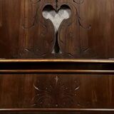 Rustic wardrobe in 18th century style made of solid wood