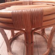 Small low bamboo table
