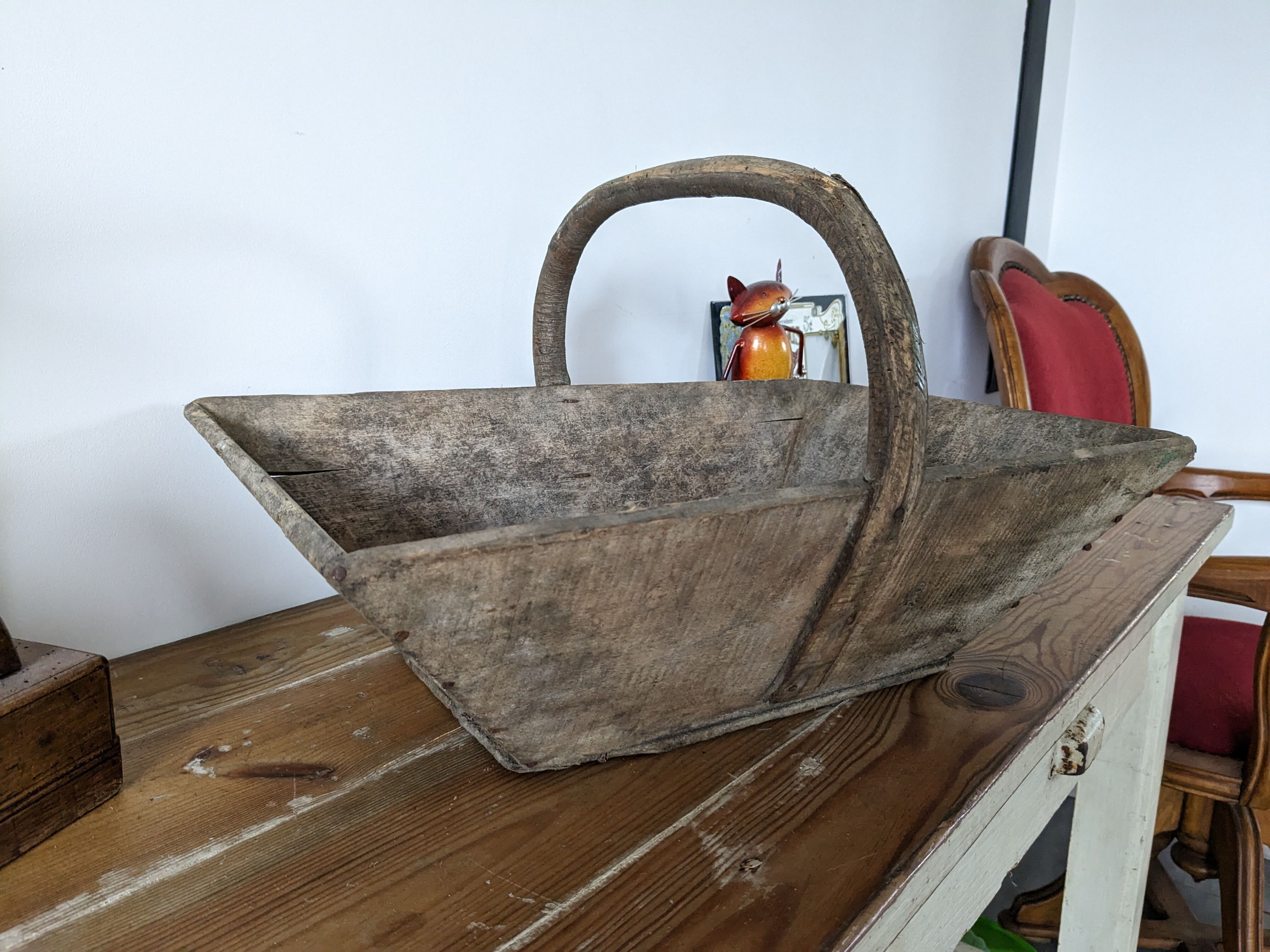 Ancien panier en bois