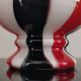 Vintage Italian pop art blown soliflore vase from the 70s in opaline