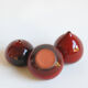 Trio of red miniature ceramics by Antonio Lampecco