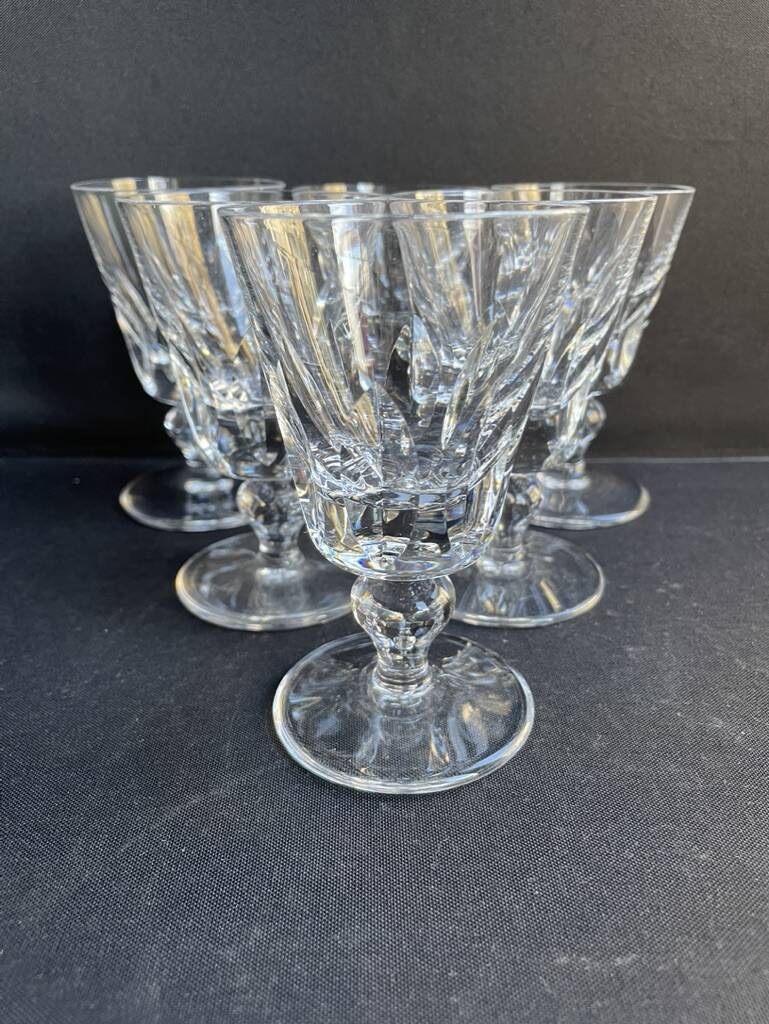 6 saint louis wine glasses jersey service
