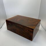 Biedermeier Box in Walnut Veneer on Maple, Austria, 1840s
