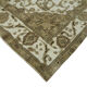 Handmade oriental unique 1980s 280 cm x 385 cm beige wool carpet