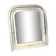 Miroir Louis-Philippe, cadre perle patiné 41x47 cm