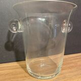 Grand seau en verre cristallin