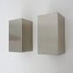 Pair of vintage chrome wall lights in Massive stainless steel