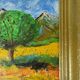 Vintage oil painting on canvas