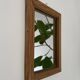 Petit miroir mural en bois 15x20cm