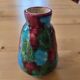 Small vase signed Longwy - Hand-painted enamels - France