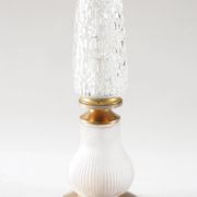 Satin flute and pear lamp