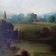 Farm landscape scene painting