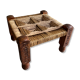 Charpoy stool wood and rope