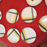 Set of 7 graphic plate Villeroy & boch