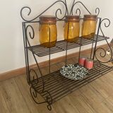 Wrought iron shelf