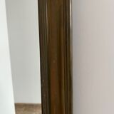 Antique french brass bistro mirror