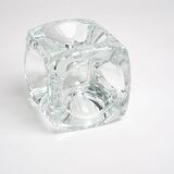 Crystal cube candle holder by rudolf jurnikl