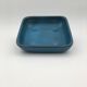 Hollow cup enamelled terracotta, turquoise, by Dawn Chatoney - 20th, 21st century