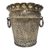 Cache-pot en bronze, Espagne, années 1980