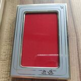 Set of 3 mini vintage gold and silver metal photo frames