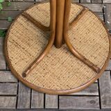 Vintage rattan parrot coat rack 1970