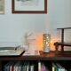 1970s stone sculpture lamp