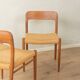 Model 75 dining chair set by Niels O. Møller, 1950s