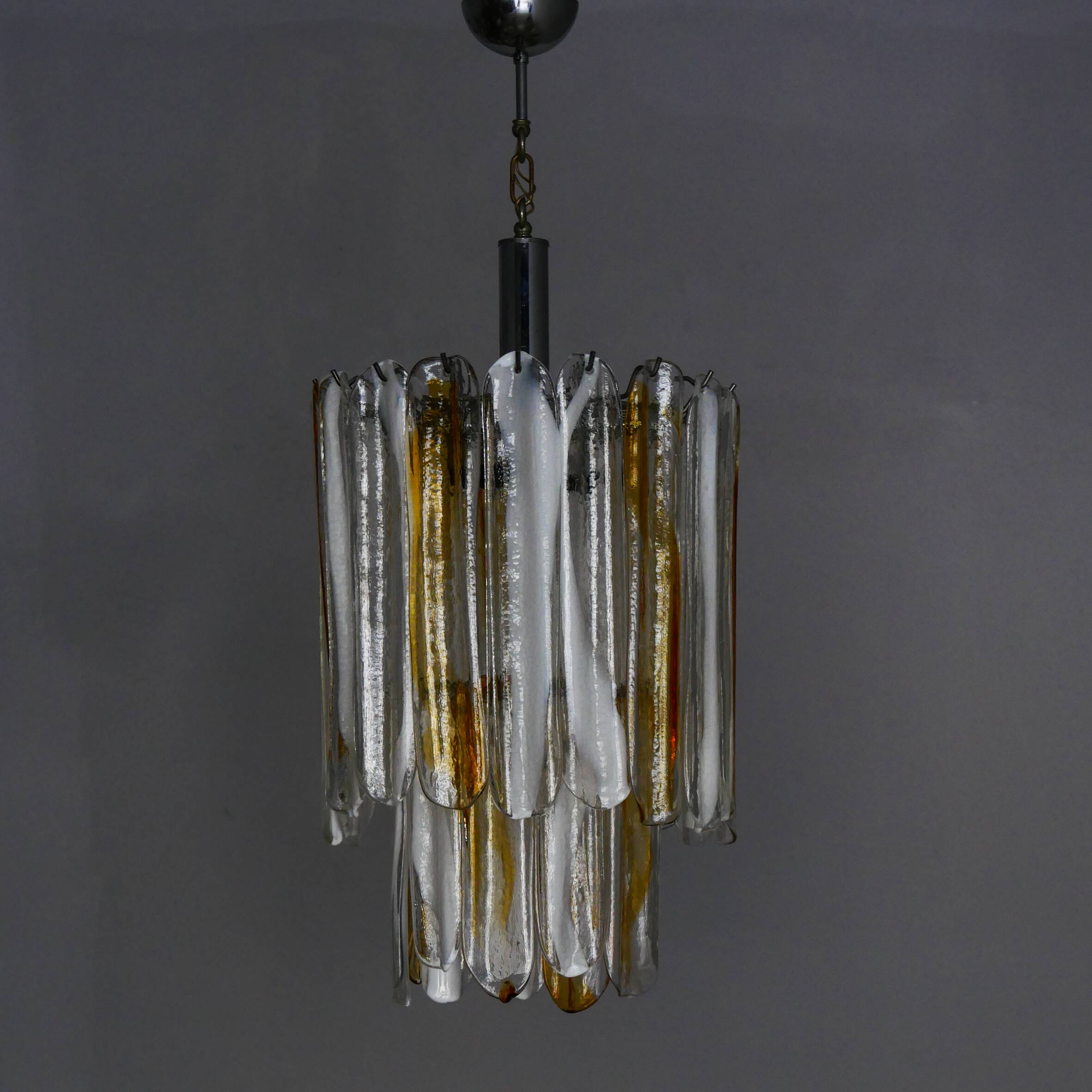 Plafonnier Murano Production Italienne Mazzega