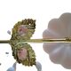 Pair of Banci Florence gold metal and crystal flower wall sconces
