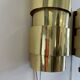 Pair of Scandinavian teak and brass sconces