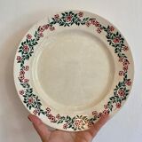 Set of 6 old flat plates model Cécile de HBCM