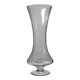 Very large vintage engraved blown glass vase from the 2000s in an antique style