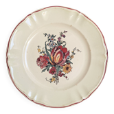 Round plate Digoin Sarreguemines Model Lorraine