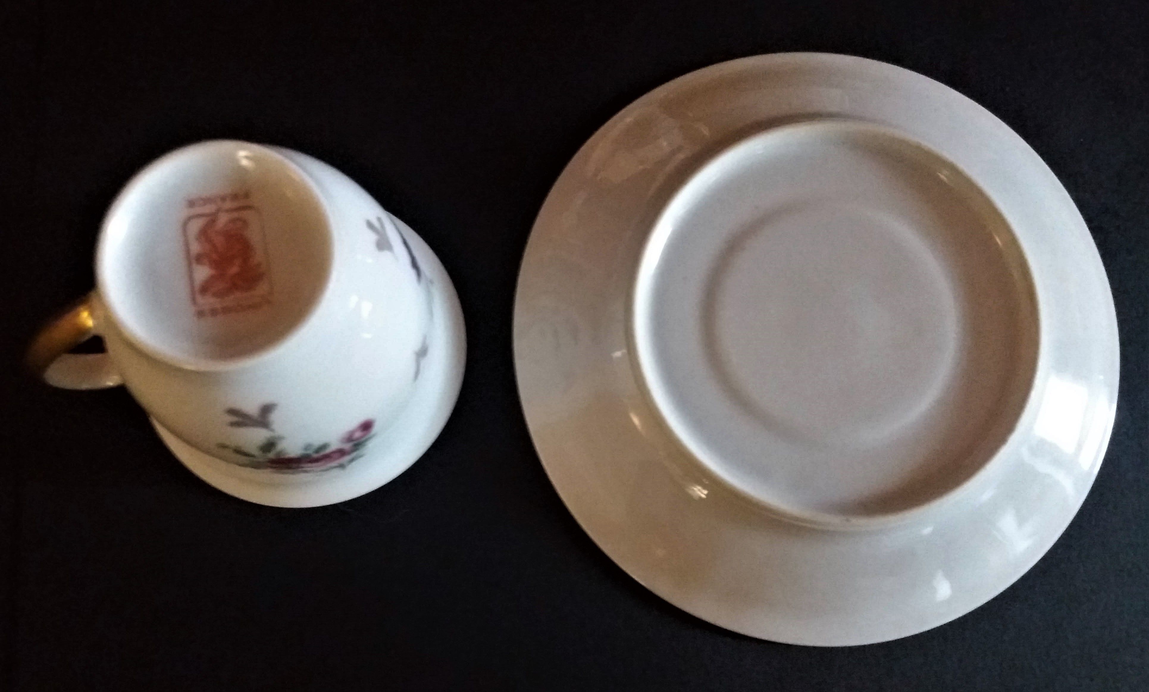 Porcelain coffee service of Limoges France era Art Deco