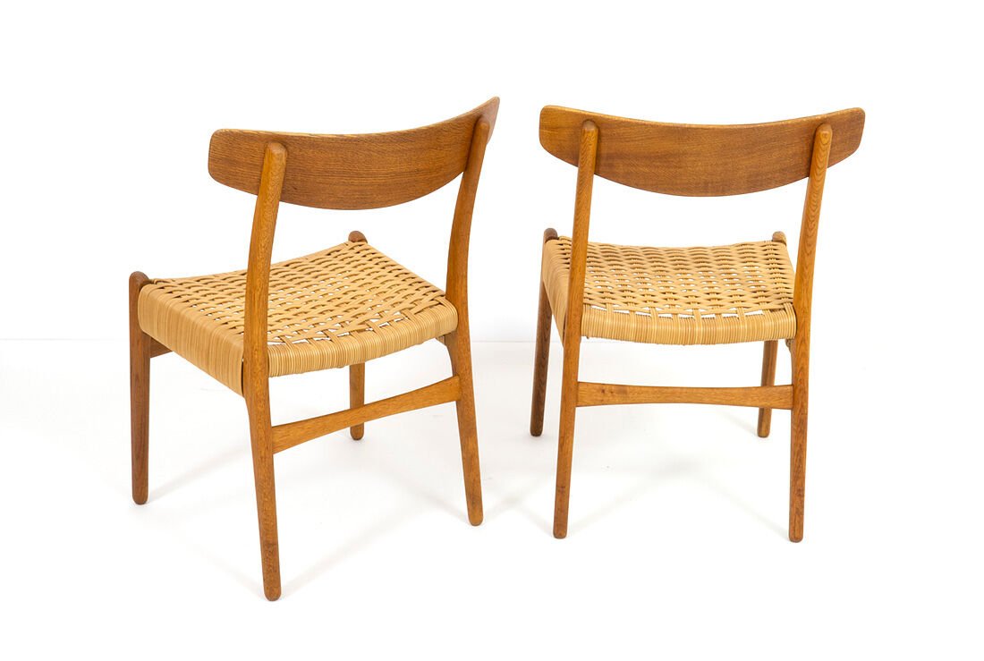 Chaises Ch23  par Hans J. Wegner pour Carl Hansen & Søn