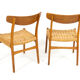 Chaises Ch23  par Hans J. Wegner pour Carl Hansen & Søn