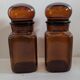 Duo apothecary vials round cap