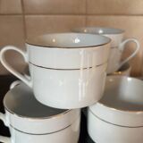 Set of six porcelain cups