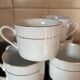 Set of six porcelain cups