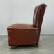 1950s Italian Mid Century Leatherette Lounge Chair