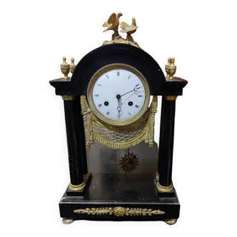 19th century marble and bronze clock