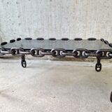 Table à chaînes brutaliste, années 1970