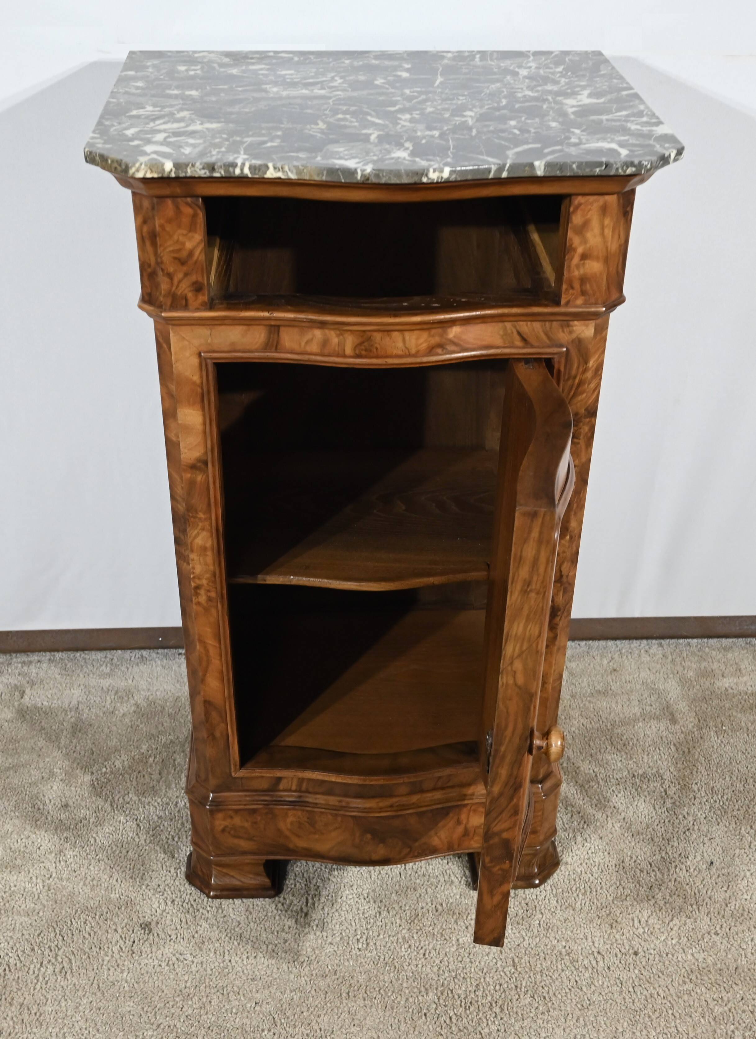 Small Walnut Bedside Cabinet – 1900