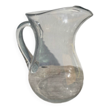 Clear Murano glass pitcher, 1960