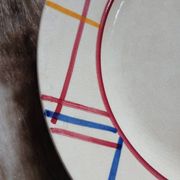 10 antique flat plates from Gien