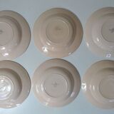 Digoin Sarreguemines 6 soup plates 9181